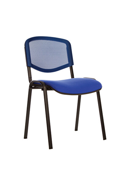 Concept Mobili Καρέκλα επισκέπτη GOA NET BLACK, ύφασμα Safir Cagliari