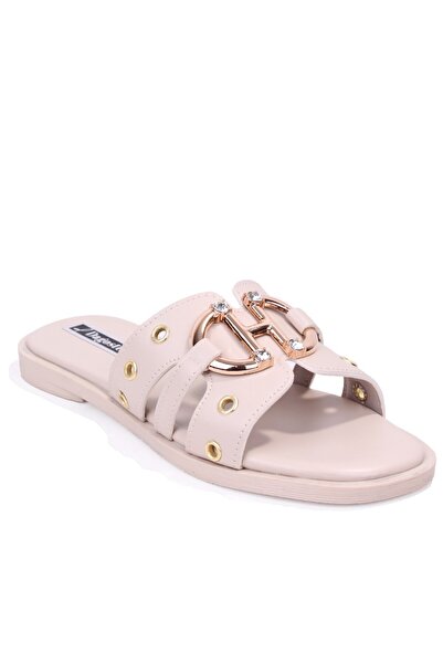 DAGOSTER Dza07-1270025 Beige Daily Orthopedic Flat Sole Sports Women Slipper