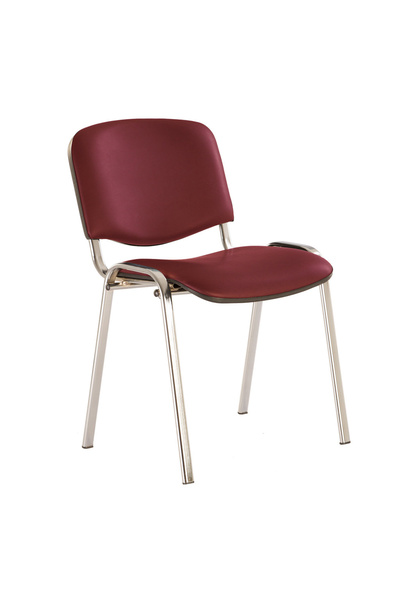 Concept Mobili Πολυθρόνα επισκέπτη GOA CHROME, οικολογικό δέρμα Carmine