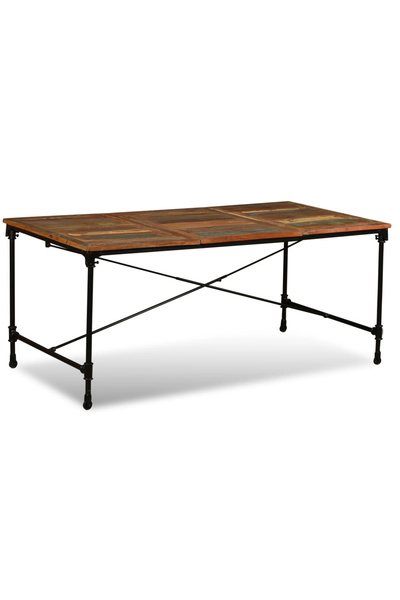 Concept Τραπέζι κουζίνας, 180 εκ., από συμπαγές ανακυκλωμένο ξύλο