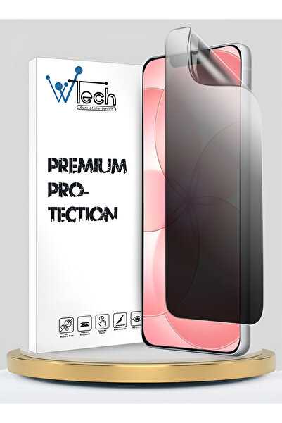 Wtech فيلم حماية شفاف رقيق ومرن مضاد للتجسس من الهيدروجيل لهاتف آيفون 17e 5G ...