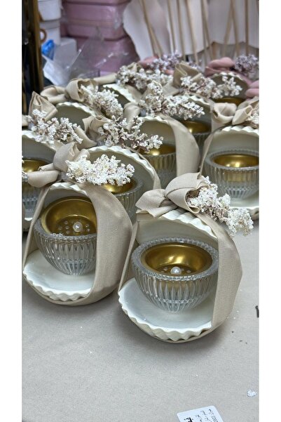 NO BRAND توزيعات مبخره شكل صدف ابيض مع تنسيق حسب الطلب (12 حبه)