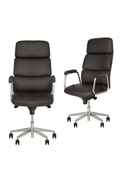 Concept Mobili Σετ 2 διευθυντικών καρεκλών VEGAS, μαύρο, οικολογικό Δερμάτινο