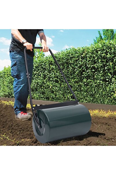 Concept Tăvălug de gazon, verde și negru, 63 cm, 50 L