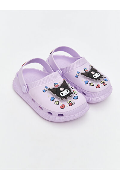 LC Waikiki Lila Kuromi Printed Girl's Beach Slippers