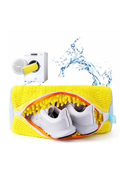 Trendily Geantă de spălat pantofi pentru mașina de spălat, închidere sigură, ...