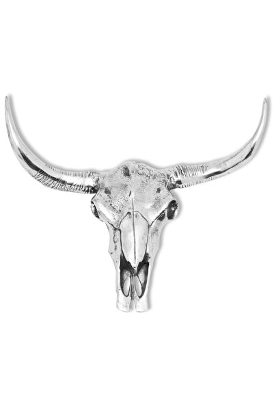 Concept Διακόσμηση τοίχου με νεκροκεφαλή, αλουμίνιο, ασημί