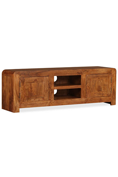 Concept Comodă TV, lemn masiv cu finisaj din sheesham, 120 x 30 x 40 cm