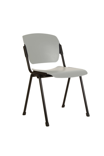 Concept Mobili Καρέκλα επισκέπτη VANNI Μαύρο Πλαστικό, Γκρι