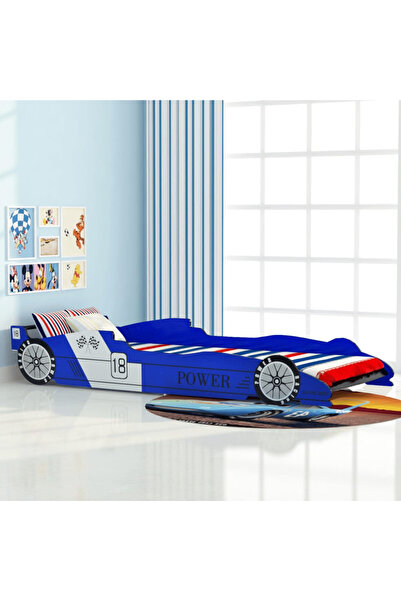 Concept Racing car children's bed 90 x 200 cm, blue