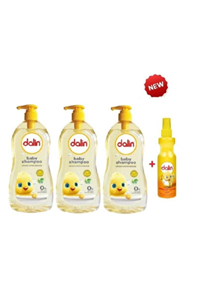 Dalin Pachet de 3 x Șampon pentru bebeluși No More Tears 500 ml + Spray Easy ...