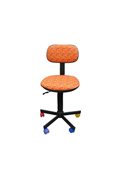 Concept Mobili Παιδική καρέκλα Μπαμπού , ύφασμα με πορτοκαλί Με σχέδιο