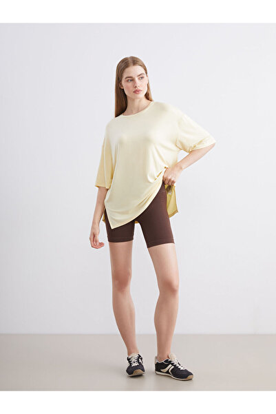 LC Waikiki Brown Women's Shaping / Sculpting Sports Shorts Leggings