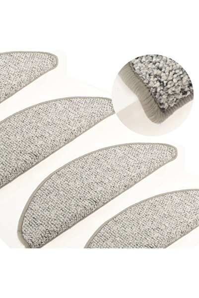 Concept Πατάκια σκαλοπατιών, 15 τεμ., ανοιχτό γκρι, 56x20 cm