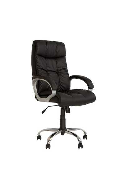 Concept Mobili Scaun directorial SEGAL, piele ecologica, negru