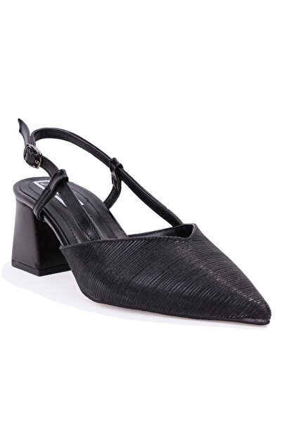 DAGOSTER Dza07-1296030 Black 6.5 cm Block Heel Pack Classic Women's Shoes