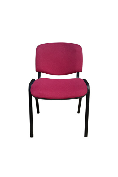 Concept Mobili Πολυθρόνα επισκέπτη GOA BLACK, ύφασμα Μπορντό Κάλιαρι