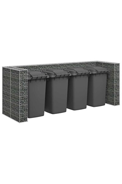 Concept Τοίχος συρματοκιβωτίου για κάδους, 320x100x120 cm, γαλβανισμένος χάλυβας