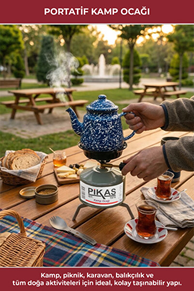 Pikas Iksa Devrilmez Ayaklı Portatif Kamp Ocağı,