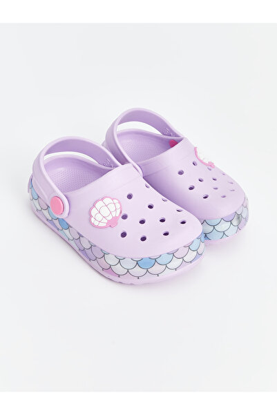 LC Waikiki Lila Printed Baby Girl Beach with Lighted Soles Sandals I