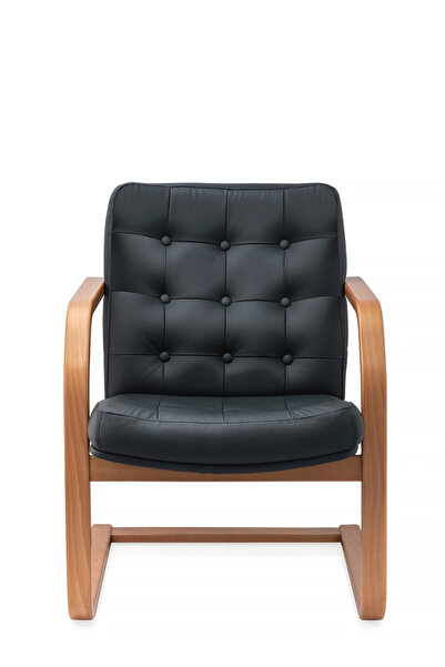 Concept Mobili Scaun de conferinta ATLAS EXTRA CF piele naturala, Negru