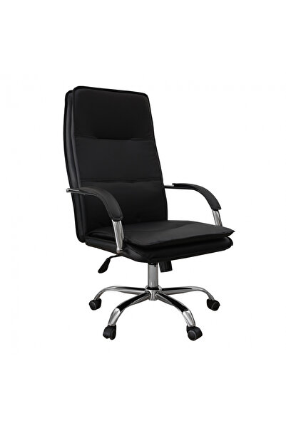 Concept Mobili Διευθύνουσα καρέκλα CLARK, οικολογικό Δερμάτινο , μαύρο