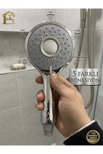 ÖVEYİK Filtreleme Özellikli Kireç Karşıtı Premium Duş Başlığı 5 Fonksiyon Seç...