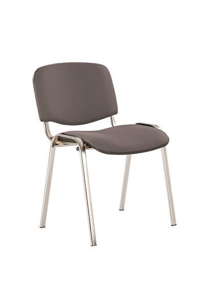 Concept Mobili Καρέκλα επισκέπτη GOA CHROME, σκούρο γκρι ύφασμα Cagliari