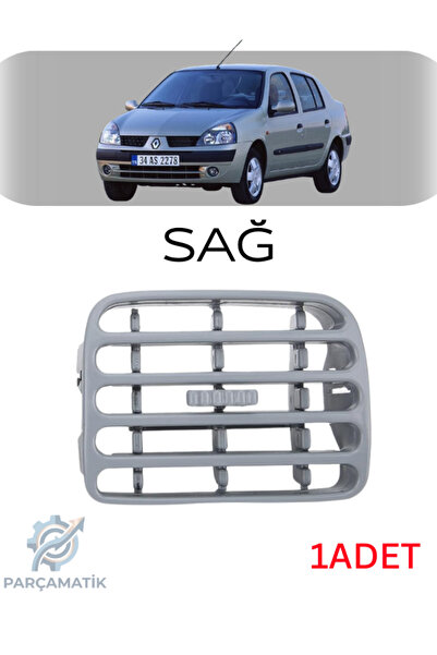 PARÇAMATİK Renault Clio 2 Uyumlu Orta Havalandırma Difüzörü Kalorifer Izgaras...