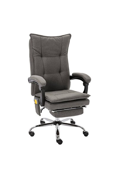 Concept Καρέκλα γραφείου με μασάζ, γκρι, ύφασμα
