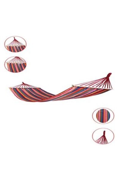 OEM Multicolored Striped Hammock 200 x 100 cm