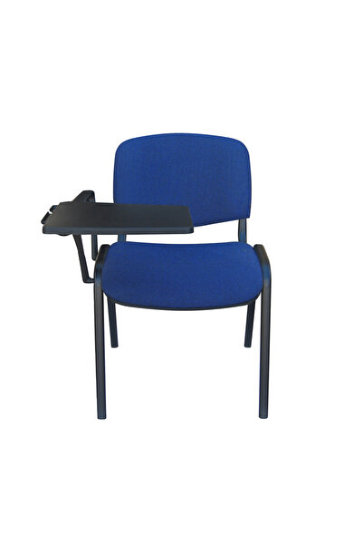 Concept Mobili GOA BLACK καρέκλα επισκέπτη με τραπέζι, μαύρο ζαφείρι, ύφασμα ...