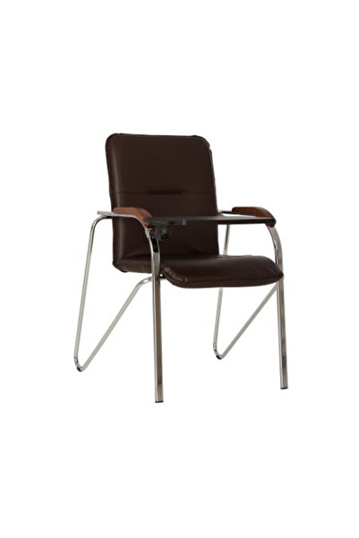 Concept Mobili MULLER Ξύλινη καρέκλα επισκέπτη με πτυσσόμενο τραπέζι, Wenge ο...