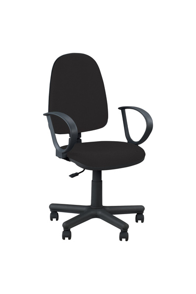 Concept Mobili Καρέκλα γραφείου SATURN GTP, μαύρο ύφασμα Cagliari