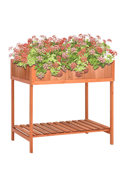 Concept Jardinieră plante aromatice, 80x60x80 cm, lemn masiv de brad