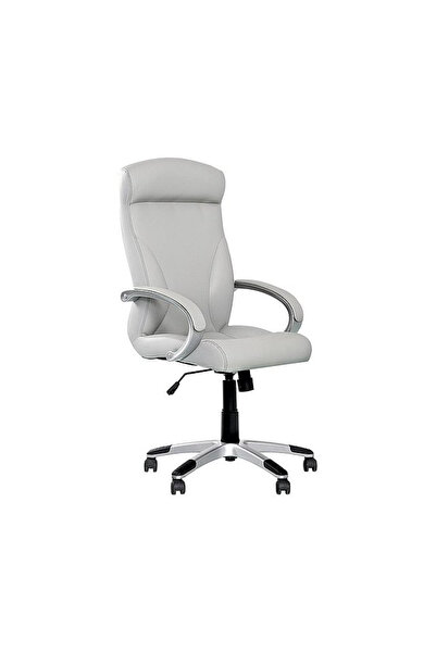 Concept Mobili Διευθύνουσα καρέκλα MEVA, λευκό, οικολογικό Δερμάτινο