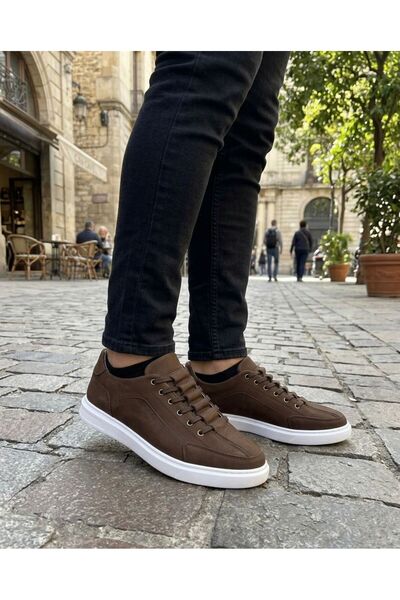 Dropland Genuine Leather Casual Men's Shoes Brown Nubuck 8790