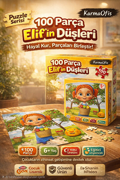 Adel لغز أحلام إيليف المكون من 100 قطعة |   لغز تعليمي للأطفال فوق سن 6 سنوات...