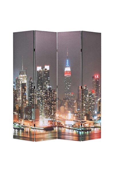 Concept Paravan cameră pliabil 160 x 170 cm, New York pe timp de noapte