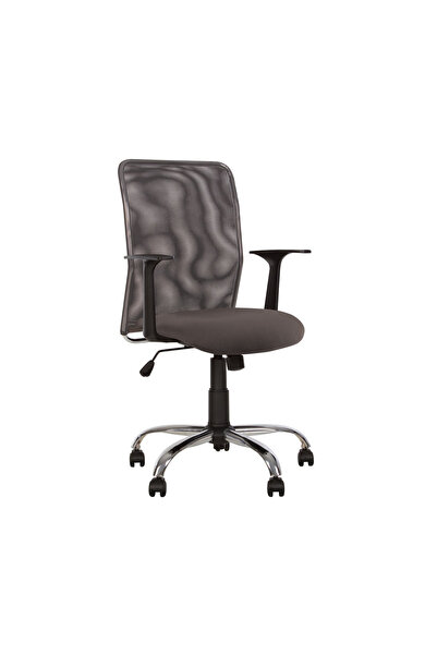 Concept Mobili Καρέκλα γραφείου NEXAM GTP CHROME, Γκρι ύφασμα Cagliari