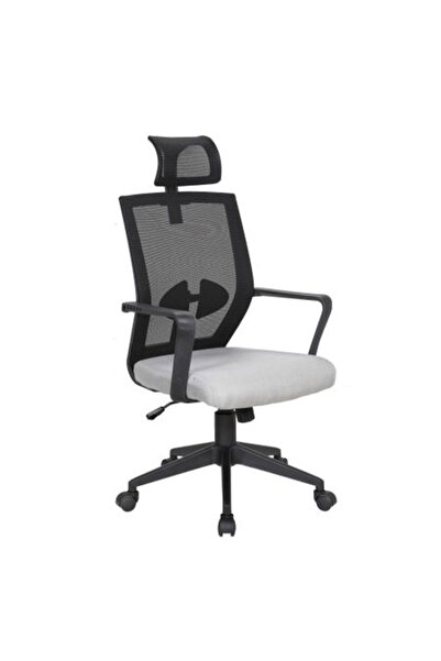 Concept Mobili Εκτελεστική καρέκλα OROS, Μαύρο/Γκρι, Mesh/Ύφασμα