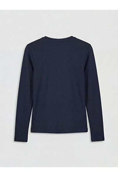 LC Waikiki Lcw Everyday Navy Blue Soft Touch Women's Bodysuit