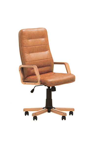 Concept Mobili Scaun directorial SENIOR EXTRA, Brun deschis pele ecologica