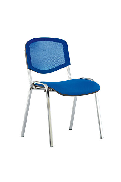 Concept Mobili Καρέκλα επισκέπτη GOA NET CHROME, ύφασμα Safir Cagliari