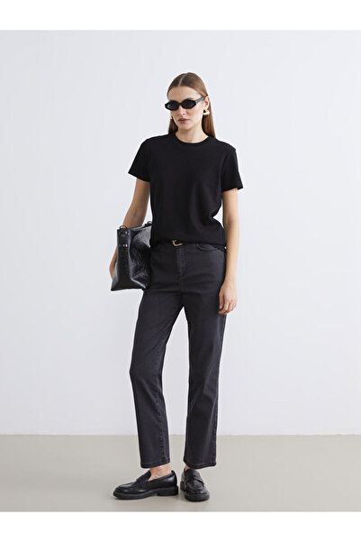 LC Waikiki Black Straight Fit Women's Jeans