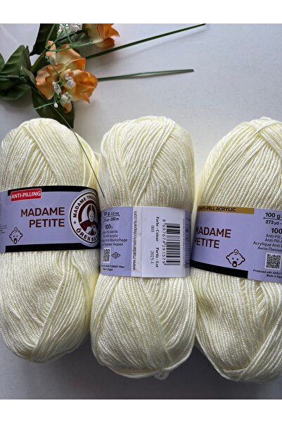 Ören Bayan Madame Petite 3-Pack Cotton Strand Knitting Yarn