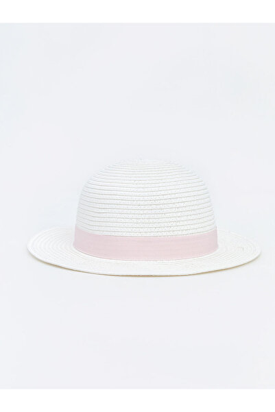 LC Waikiki Peak New Season White Baby Girl Straw Hat