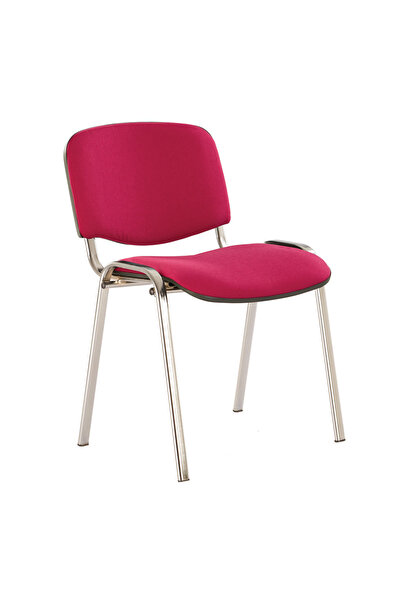 Concept Mobili Πολυθρόνα επισκέπτη GOA CHROME, ύφασμα Μπορντό Κάλιαρι