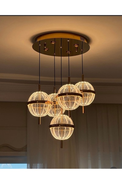 ABAGlobal 4’lü Gezegen Model LED Avize – Modern ve Dekoratif Aydınlatma