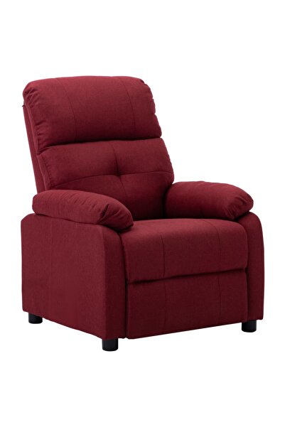 Concept Fotoliu rabatabil, roșu vin, material textil